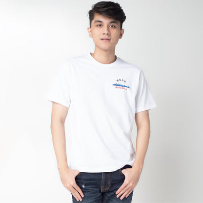 Benhill Kaos Grafis Katun 24s Combed Lengan Pendek Putih 404-405-15168