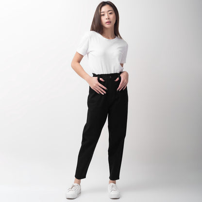 Benhill "Minji" Celana Panjang Wanita High Waist Black 780-22255