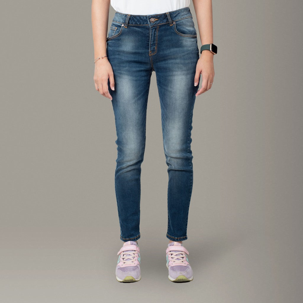 Benhill Celana Panjang Wanita Jeans Stretch Skinny Warna Biru 02234-35327