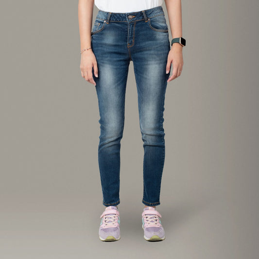 Benhill Celana Panjang Wanita Jeans Stretch Skinny Warna Biru 02234-35327