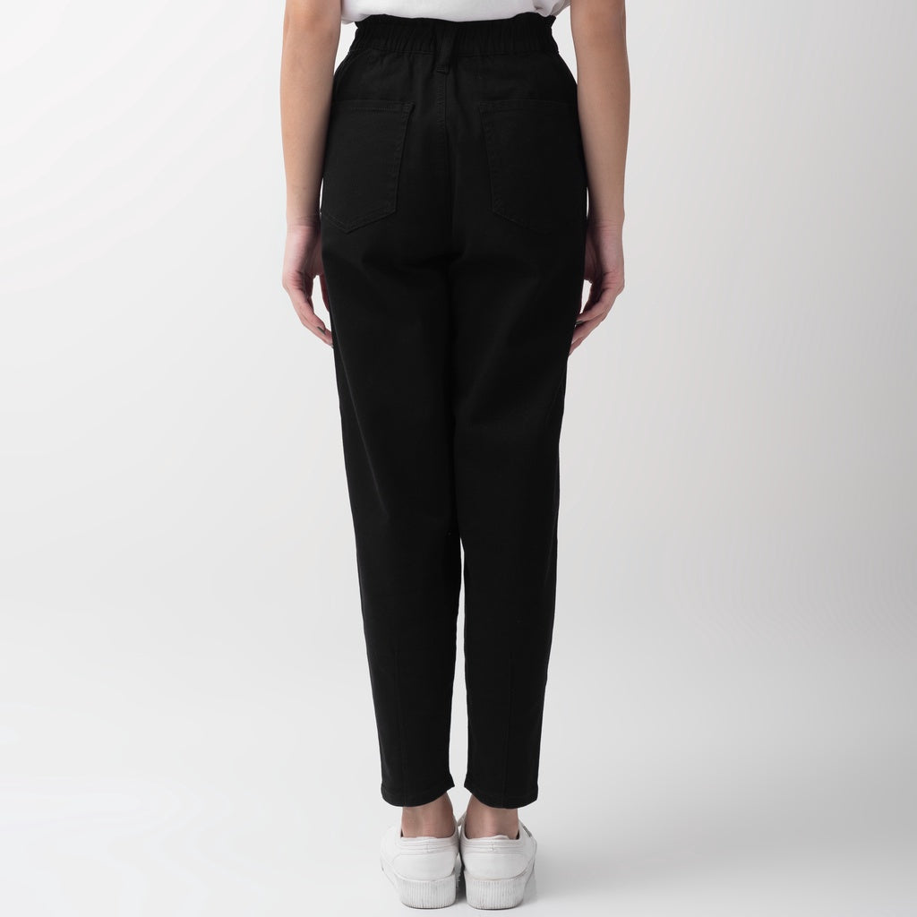 Benhill "Minji" Celana Panjang Wanita High Waist Black 780-22255