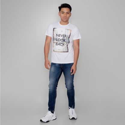 Benhill T-shirt New Logo Collection Katun 30s Combed Lengan Pendek Putih A02-A03-29168