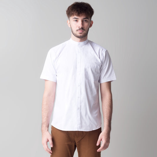 Benhill Kemeja Koko Pria Polos Putih 59-16110