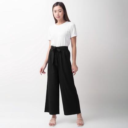 Benhill "MORAE" Celana Wanita Pinggang Karet Hitam 715-39295