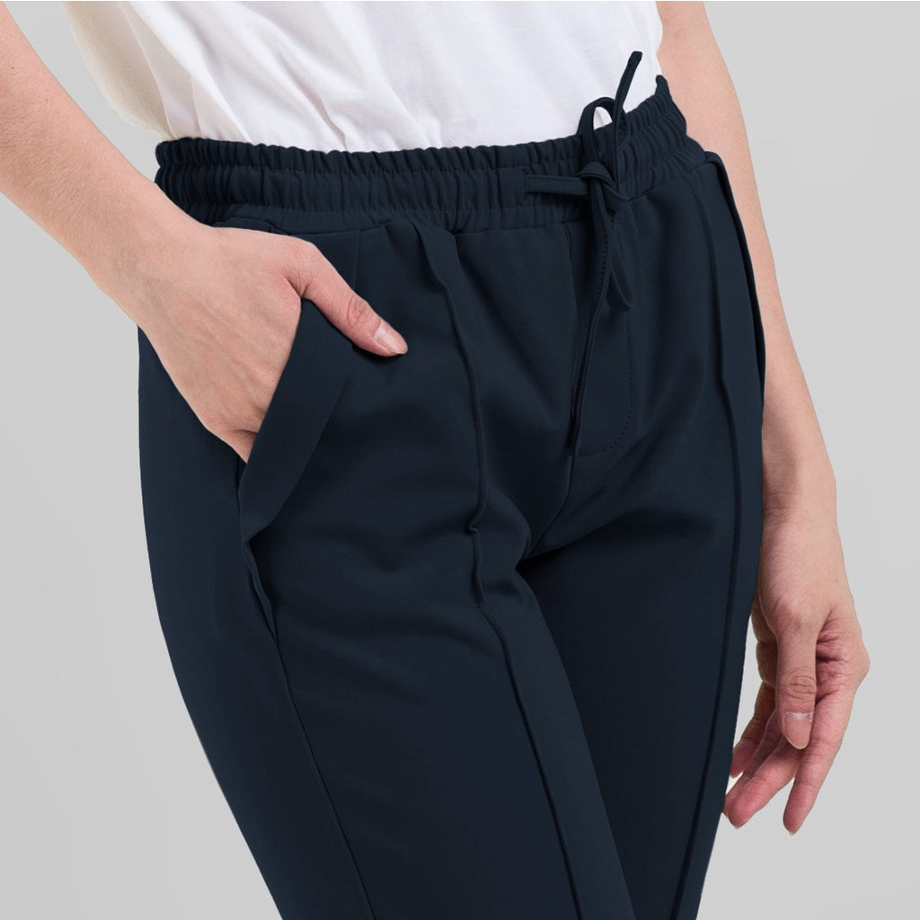 Benhill "Dalmi" Celana Wanita Pinggang Karet Navy 863-39G96