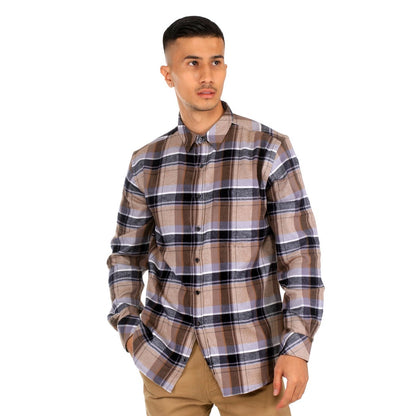 Benhill Kemeja Pria Flannel Kotak Cream 27621-11533