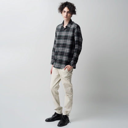 Benhill Kemeja Pria Flannel Lengan Panjang Kotak Hijau 29229-21733