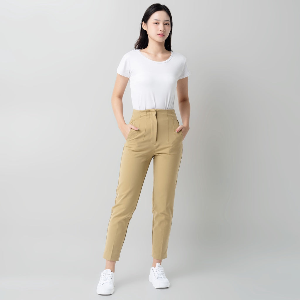 Benhill "Aerum" Celana Wanita High Waist Sand Stone 927-29945