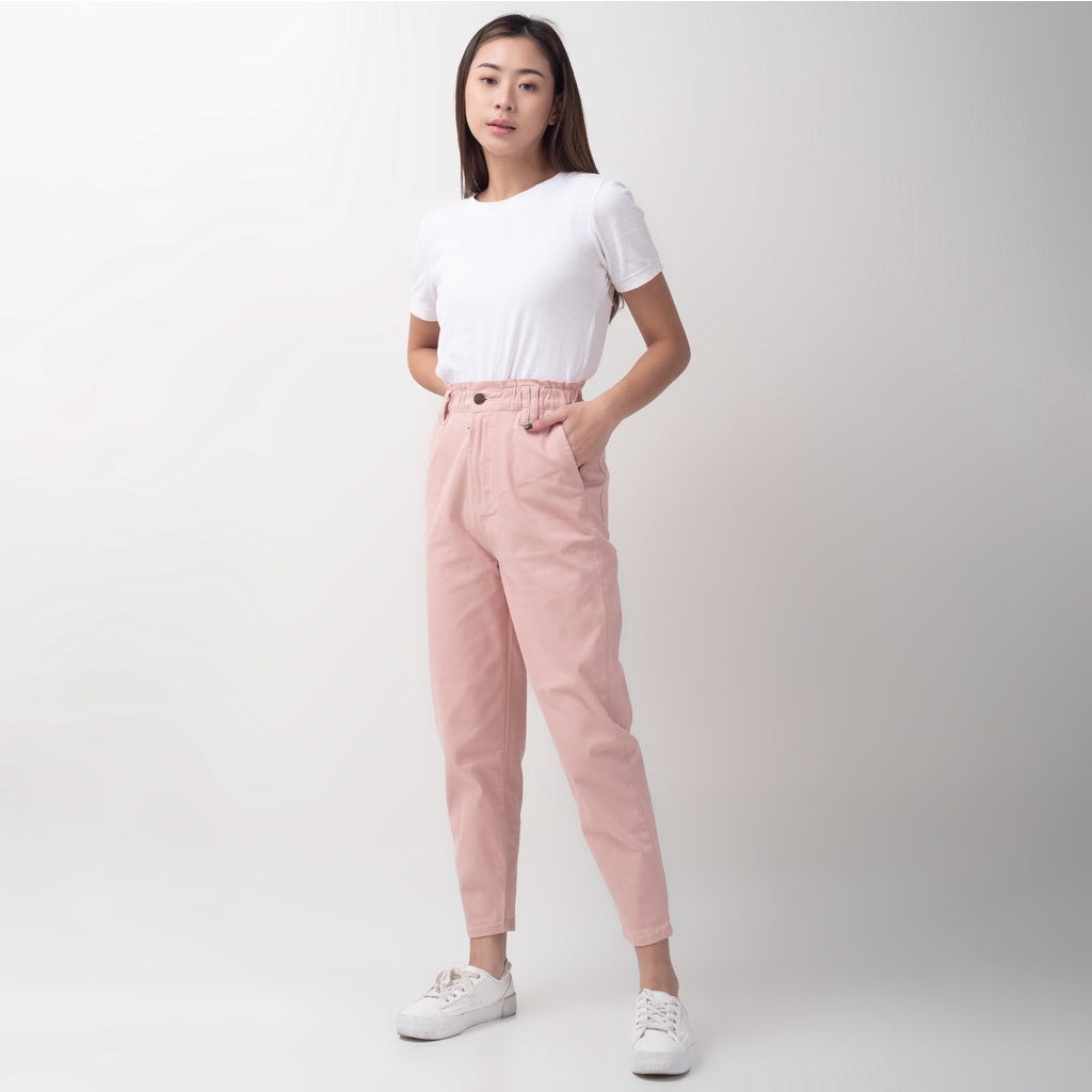 Benhill "Minji" Celana Panjang High Waist Wanita Pink 783-993-22J55