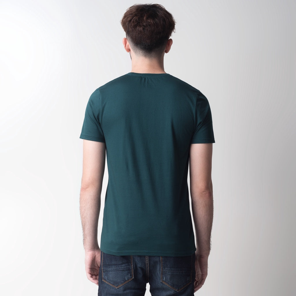 Benhill Kaos Grafis Katun 30s Combed Lengan Pendek Hijau 399-39768