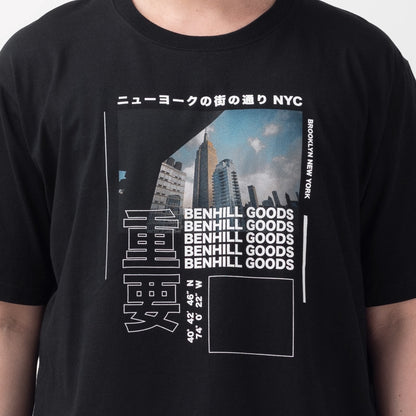 Benhill T-Shirt Oversize Fit Capsule Collection Hitam 362-55268