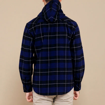 Benhill Hoodie Flannel Kotak Biru 27373-74-11338