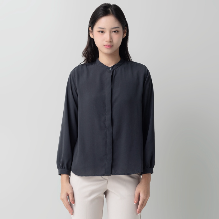 Benhill "Yena" Tops Kemeja Wanita Dark Grey 895-39678