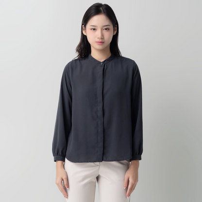Benhill "Yena" Tops Kemeja Wanita Dark Grey 895-39678