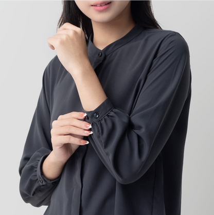 Benhill "Yena" Tops Kemeja Wanita Dark Grey 895-39678