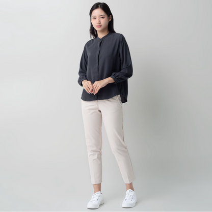 Benhill "Yena" Tops Kemeja Wanita Dark Grey 895-39678