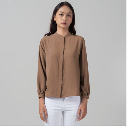 Benhill "Yena" Tops Kemeja Wanita Cocoa 899-29578