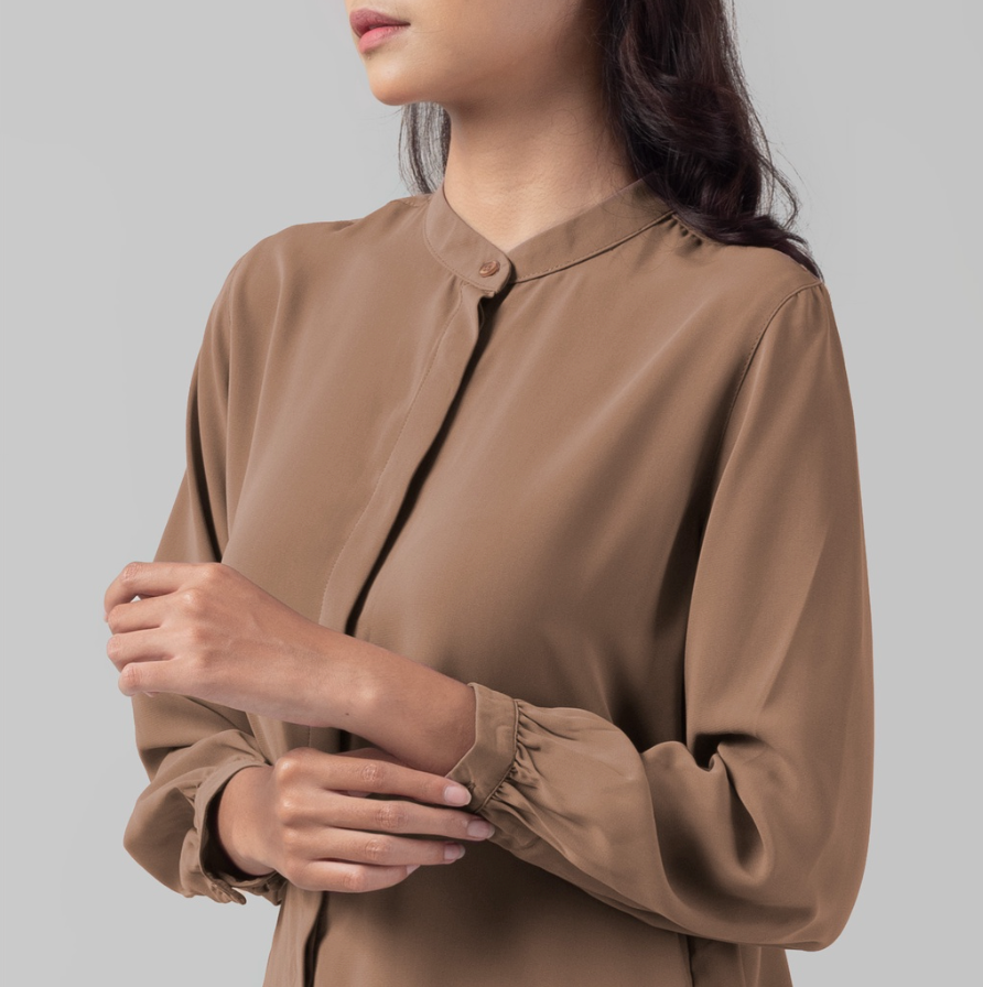Benhill "Yena" Tops Kemeja Wanita Cocoa 899-29578