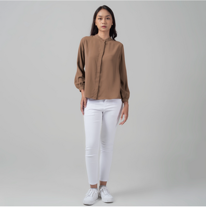 Benhill "Yena" Tops Kemeja Wanita Cocoa 899-29578