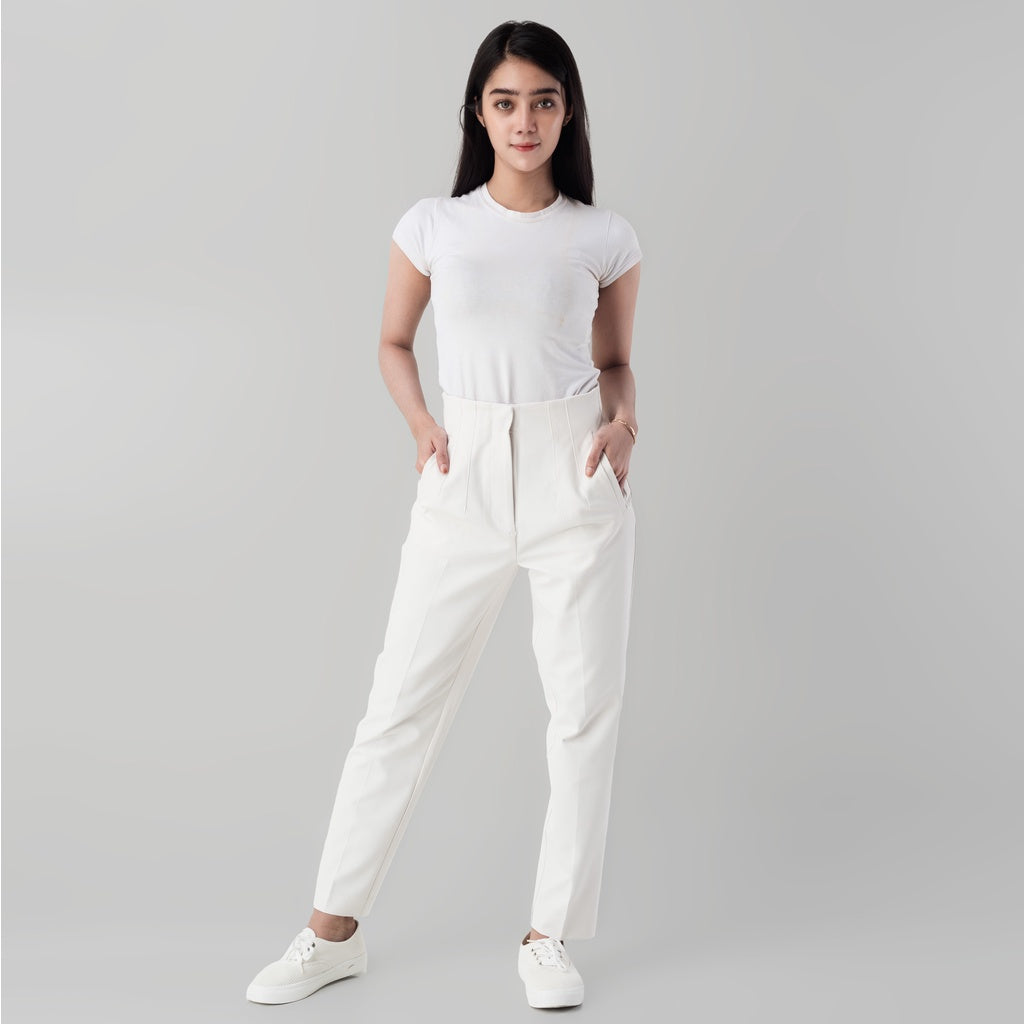 Benhill "Aerum" Celana Wanita High Waist Off White 860-39145