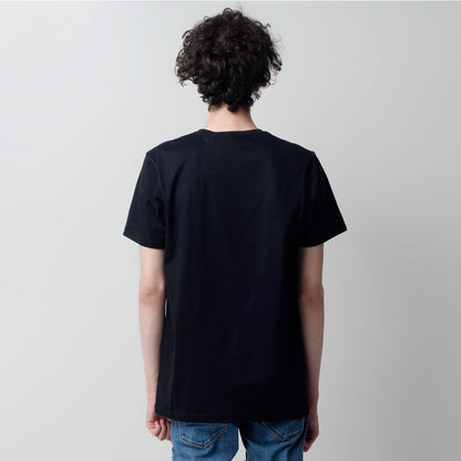 Benhill T-Shirt Grafis Katun 30s Combed Lengan Pendek Hitam 457-477-39268