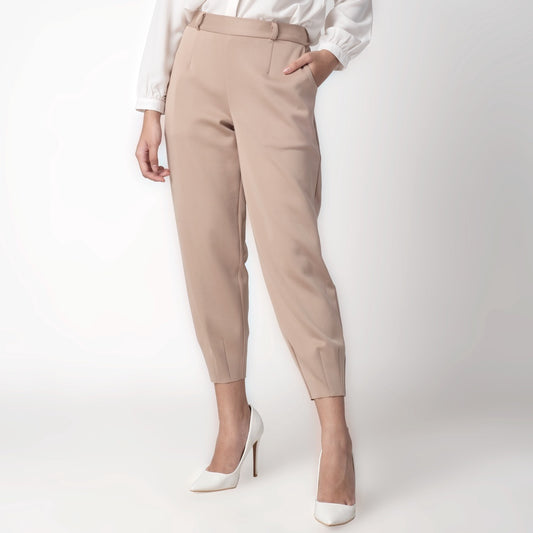 Benhill "Hanna" Celana Wanita Bahan Scuba Aladdin Pant Beige 225-39576