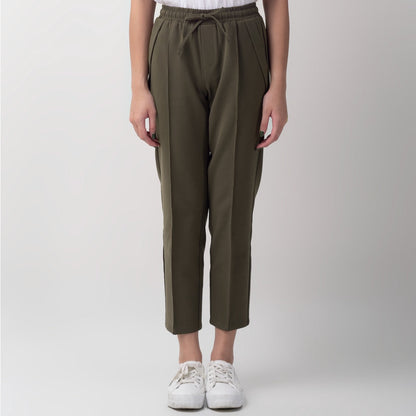 Benhill "Dalmi" Celana Wanita Pinggang Karet Olive 731-39796