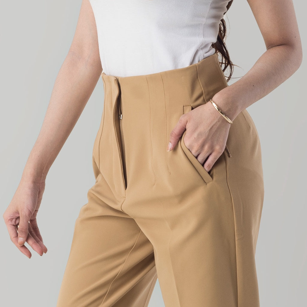 Benhill "Aerum" Celana Wanita High Waist Mustard 854-39T45