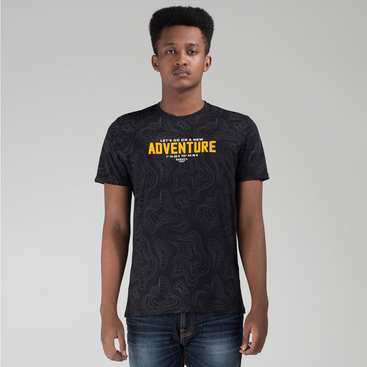 Benhill Kaos Grafis Full Print Hitam 452-39268