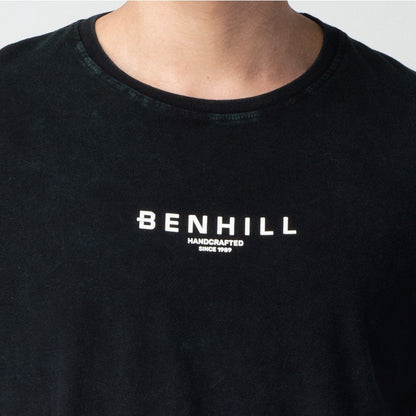 Benhill Kaos Grafis Washed Katun 30s Combed Lengan Pendek Green 318-55768
