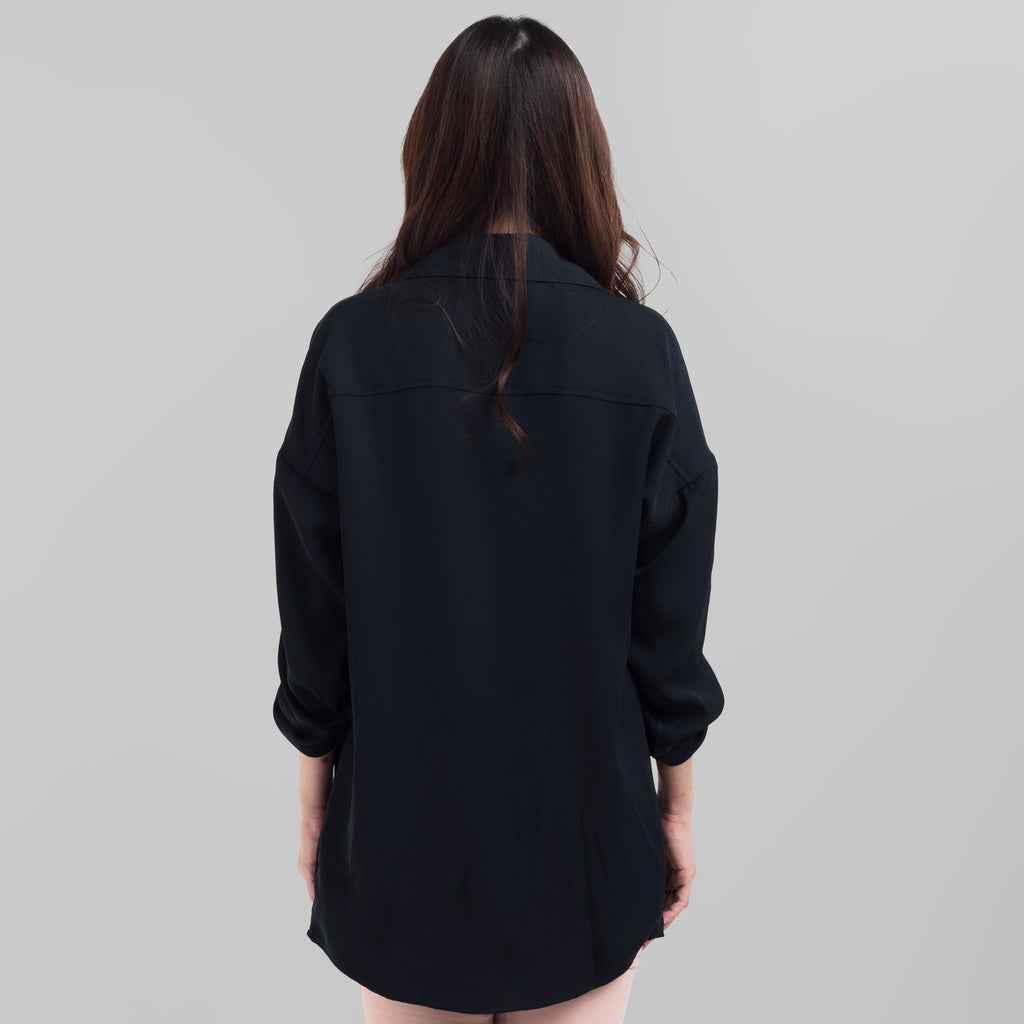 Benhill Cardigan "Chul" Wanita Lengan Panjang Navy 831-39G99