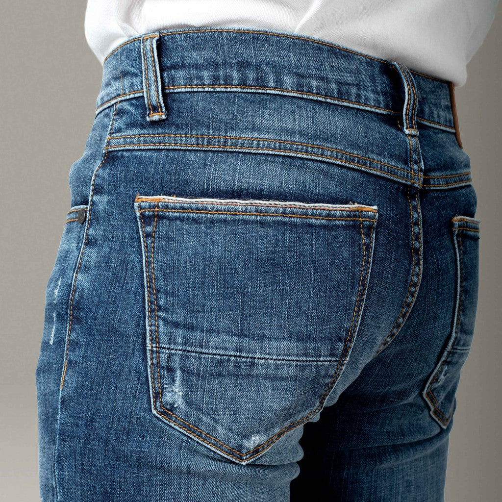 Benhill Premium Denim Pants Slim Fit SobeK Biru Wash 27702-703-32325