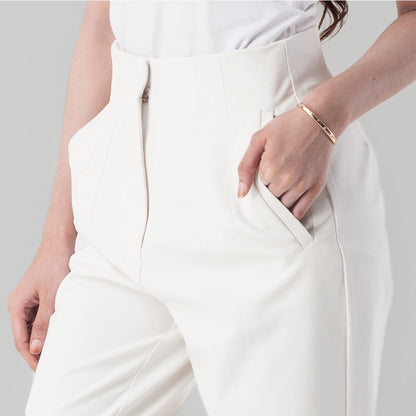 Benhill "Aerum" Celana Wanita High Waist Off White 860-39145