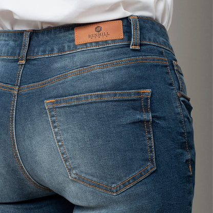 Benhill Celana Panjang Wanita Jeans Stretch Skinny Warna Biru 02234-35327