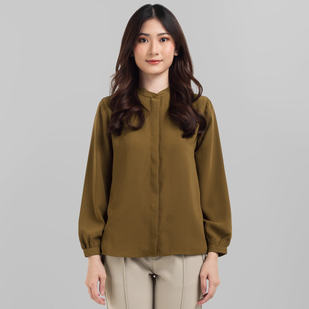 Benhill "Yena" Tops Kemeja Wanita Brown 811-39A78