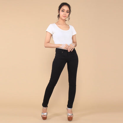 Benhill Celana Panjang Wanita Skinny Big Size Hitam 02202-30934