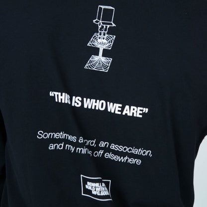 Benhill T-shirt Grafis Katun 30s Combed Lengan Panjang Hitam 354-35272