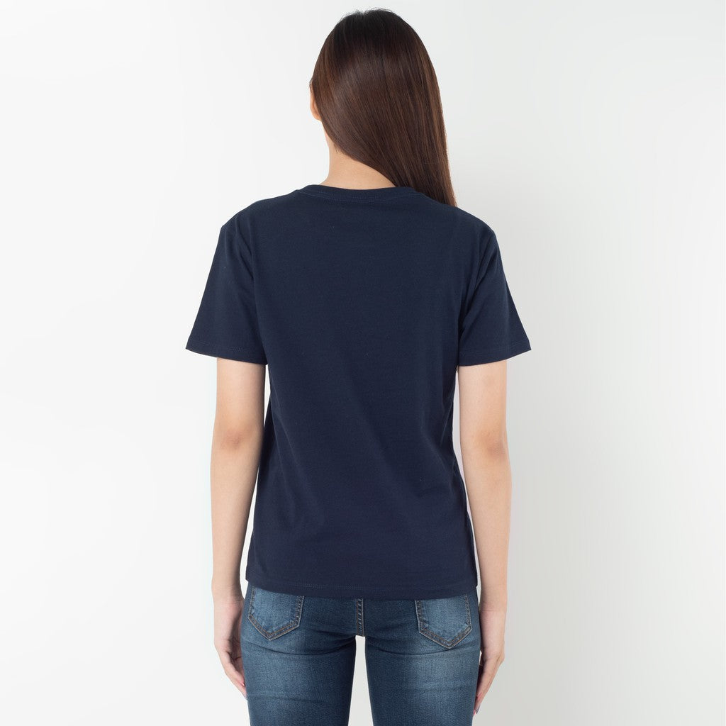 Benhill T-shirt Grafis Katun 30s Combed Lengan Pendek Navy 601-15368