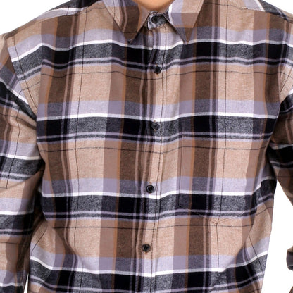 Benhill Kemeja Pria Flannel Kotak Cream 27621-11533