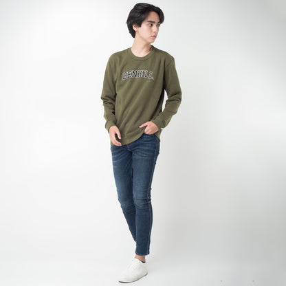 Benhill Sweatshirt Crewneck  Hijau Army 502-35750
