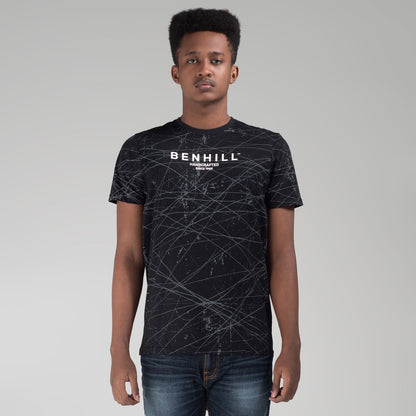 Benhill Kaos Grafis Full Print Hitam 448-39268