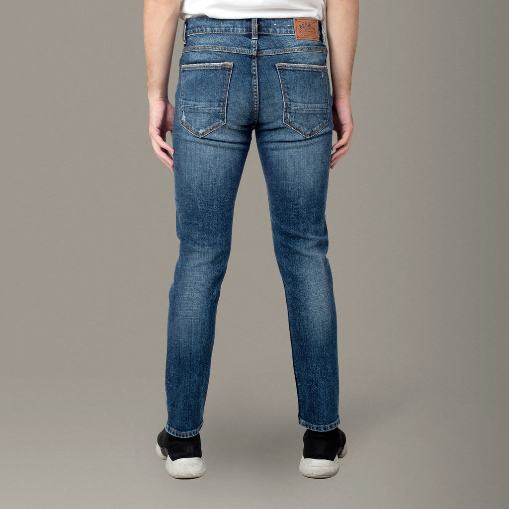Benhill Premium Denim Pants Slim Fit SobeK Biru Wash 27702-703-32325