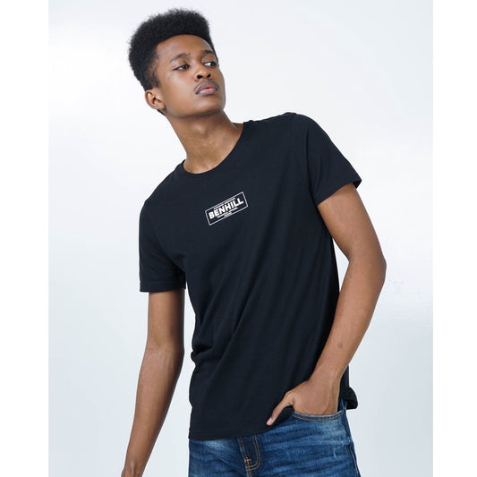 Benhill Kaos Grafis Katun 30s Combed Lengan Pendek Warna Hitam 350-35268