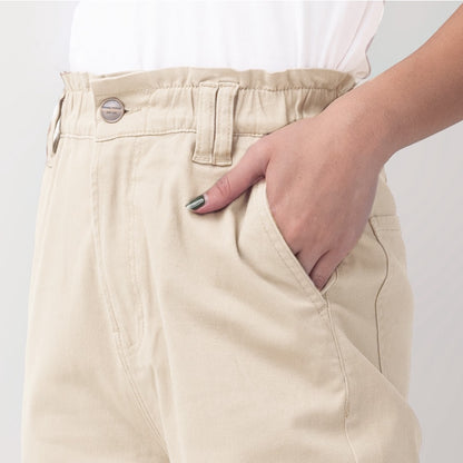Benhill "Minji" Celana Panjang High Waist Wanita Beige  988-22955