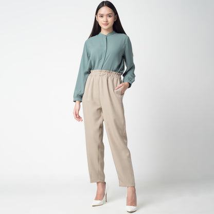 Benhill "Choe" Celana Bahan Wanita High Waist Khaki 210-39574