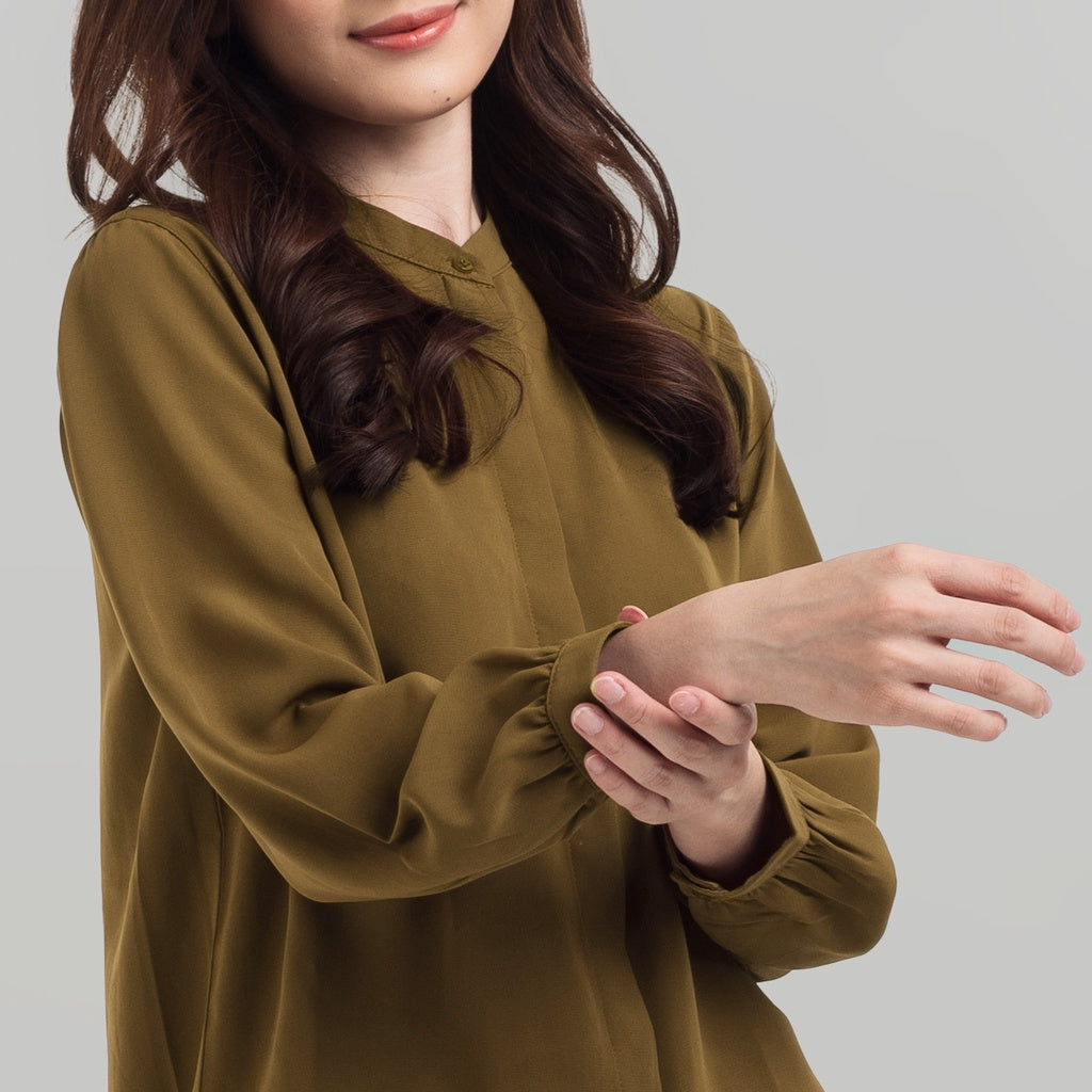 Benhill "Yena" Tops Kemeja Wanita Brown 811-39A78