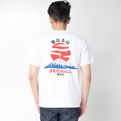 Benhill Kaos Grafis Katun 24s Combed Lengan Pendek Putih 404-405-15168