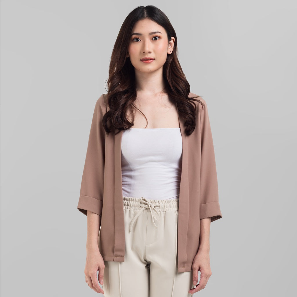 Benhill Bolero "Yuna" Tops Wanita  Lengan 3/4  Dusty Pink 840-39J99