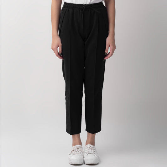 Benhill "Dalmi" Celana Casual Wanita Pinggang Karet Black 732-39296