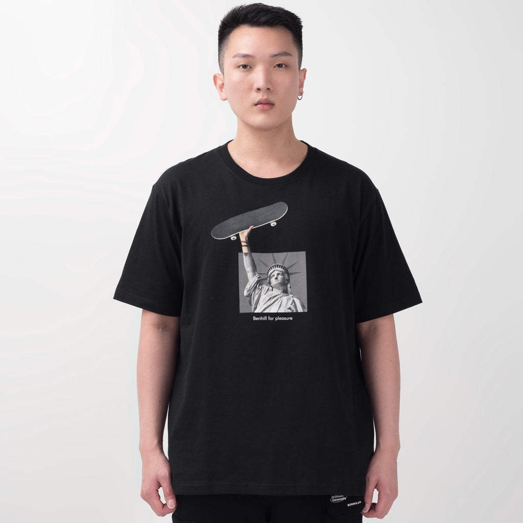 Benhill T-Shirt Oversize Fit Capsule Collection Hitam 365-55268